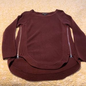 INC Sweater with side zippers